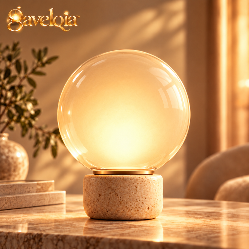 Warm Glow Dome Table Lamp – view 1