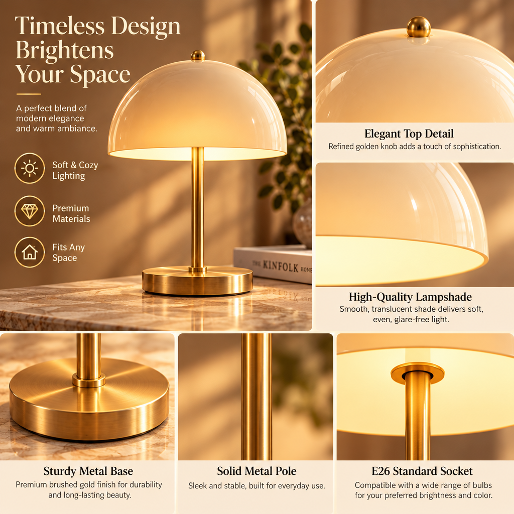 Ambient Glass Orb Table Lamp – view 4