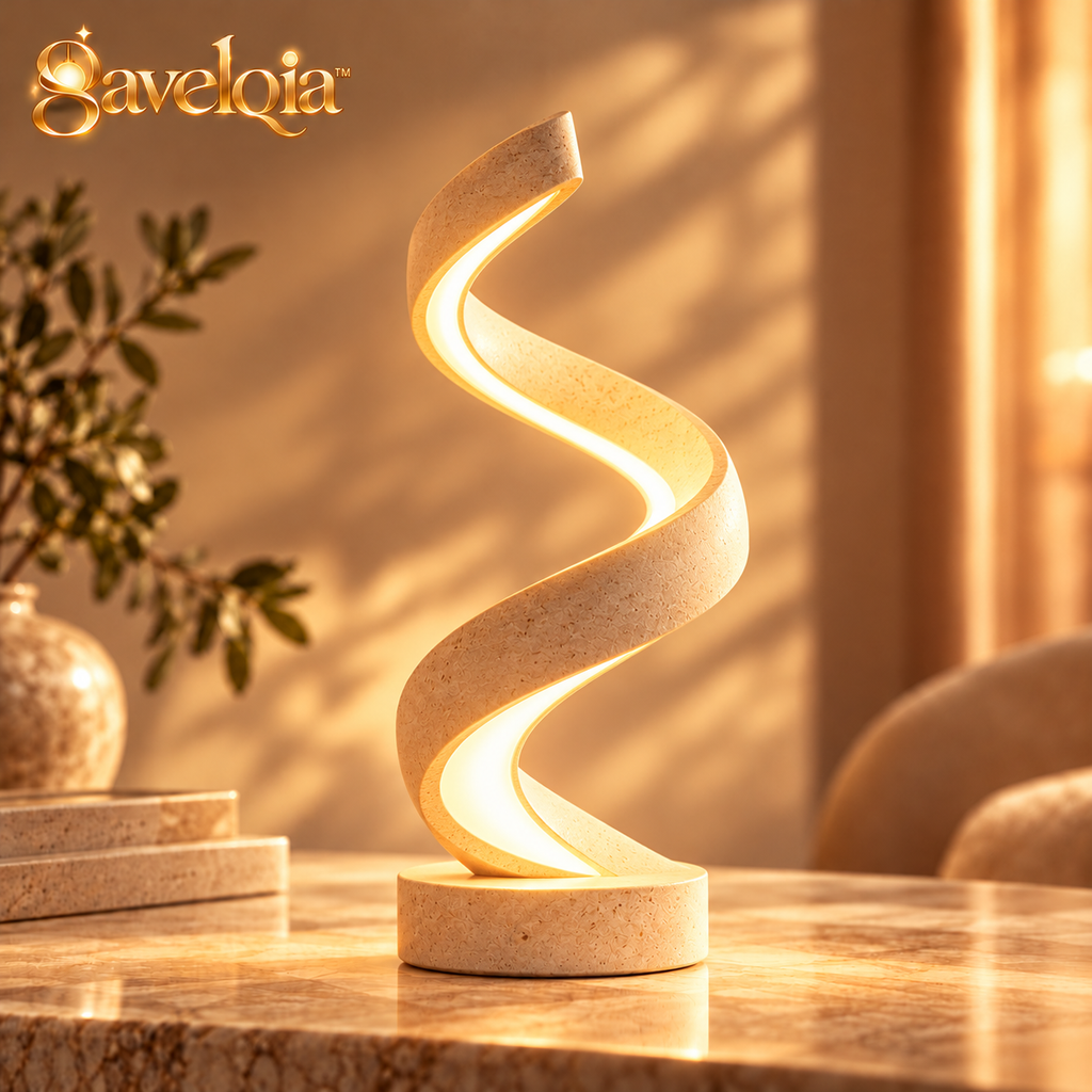 Sculptural Spiral Desk Lamp – view 1