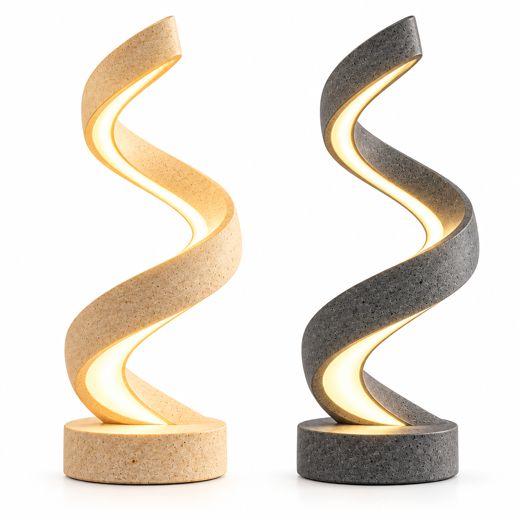 Sculptural Spiral Desk Lamp – view 3