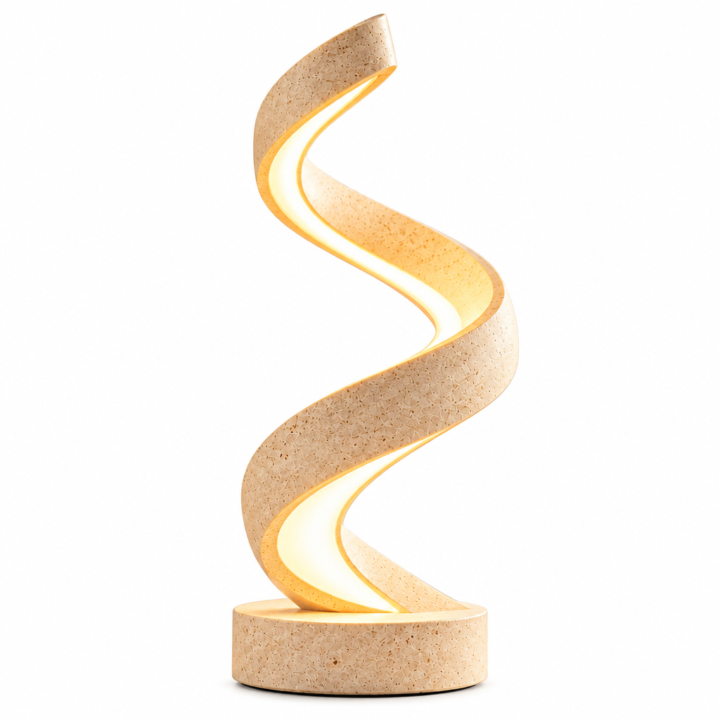 Sculptural Spiral Desk Lamp – view 5