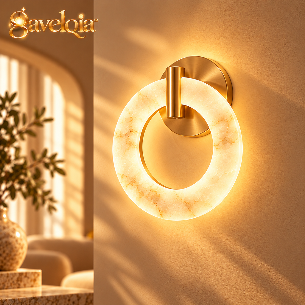 Warm Glow Ring Wall Light – view 1