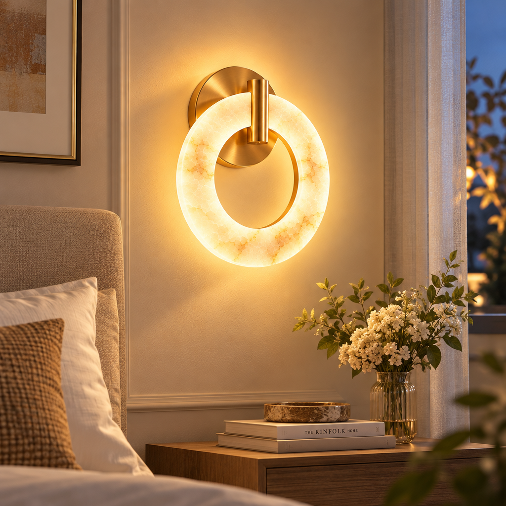Warm Glow Ring Wall Light – view 4