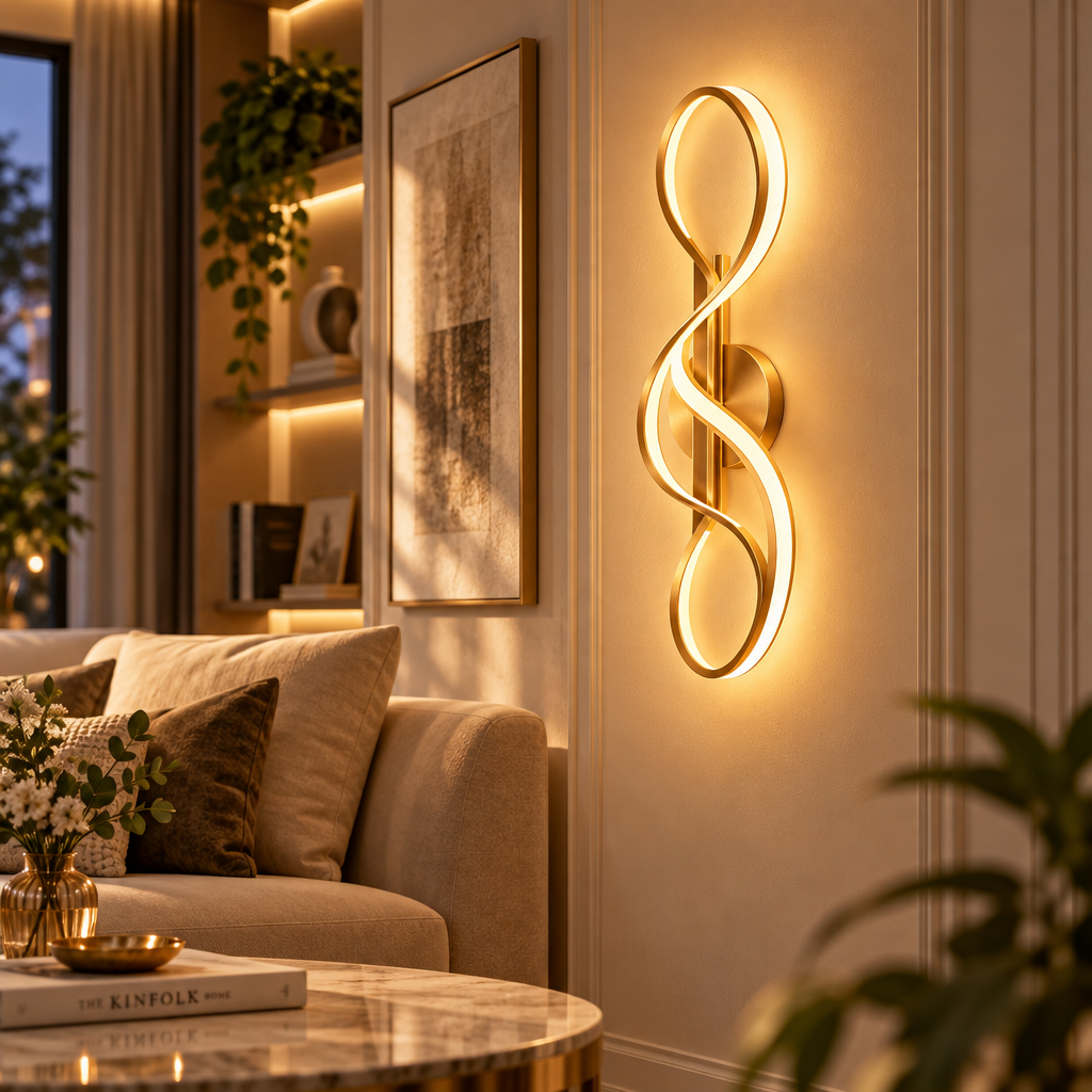 Modern Line Art Wall Lamp – view 3